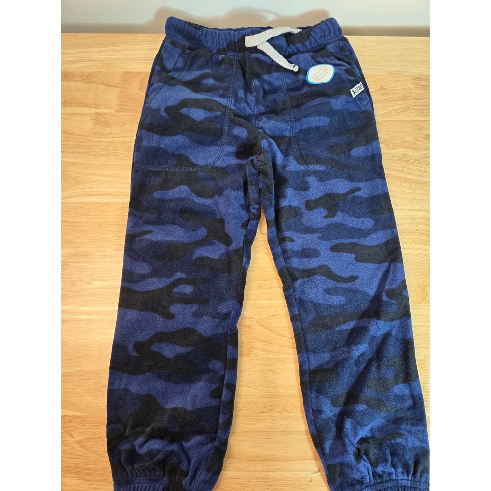 Carters Toddler Boys Blue Camo Fleece Jogger Pants 5T 248G640